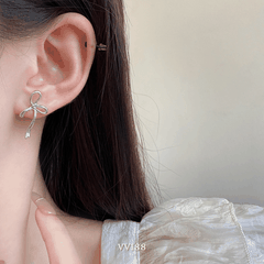 Bông tai nơ đơn giản VV188