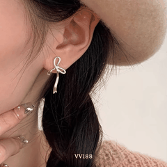 Bông tai nơ đơn giản VV188
