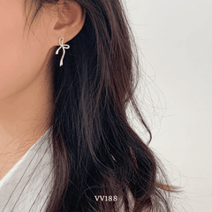 Bông tai nơ đơn giản VV188