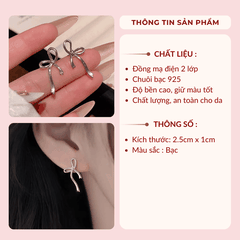 Bông tai nơ đơn giản VV188