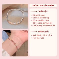 Vòng tay hạt đá nhiều màu VV189