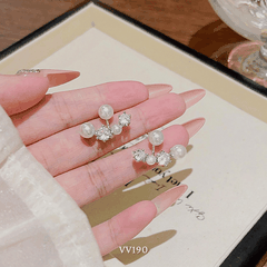 Bông tai ôm vành tai đính đá VV190
