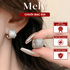 Bông tai vuông đính đá lớn VV192