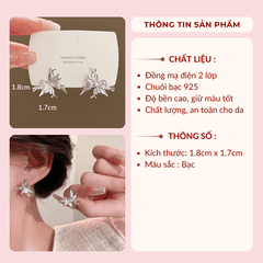 Bông tai hình bướm đơn giản VV193