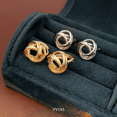 Bông tai xoắn đơn giản VV195