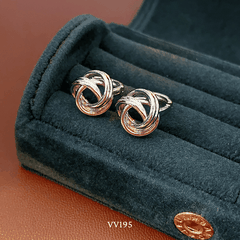 Bông tai xoắn đơn giản VV195