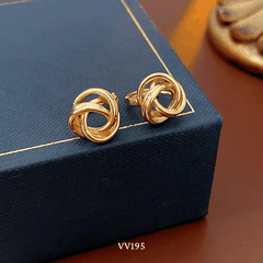 Bông tai xoắn đơn giản VV195