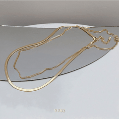 Dây chuyền titan không đen gỉ sợi đôi thời trang nữ tính VV82 (HAI KHÓA CÓ THỂ TÁCH RỜI LÀM 2 SỢI )