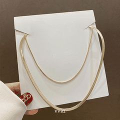 Dây chuyền titan không đen gỉ sợi đôi thời trang nữ tính VV82 (HAI KHÓA CÓ THỂ TÁCH RỜI LÀM 2 SỢI )