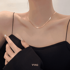 Dây chuyền titan không đen gỉ sợi đôi thời trang nữ tính VV82 (HAI KHÓA CÓ THỂ TÁCH RỜI LÀM 2 SỢI )