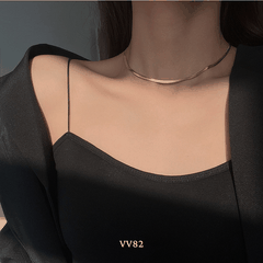 Dây chuyền titan không đen gỉ sợi đôi thời trang nữ tính VV82 (HAI KHÓA CÓ THỂ TÁCH RỜI LÀM 2 SỢI )