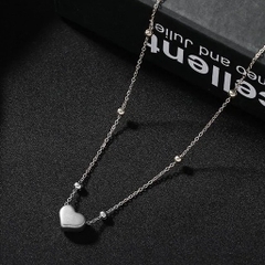 Lắc chân titan hình tim không đen gỉ nữ tính hottrend thời trang TT18