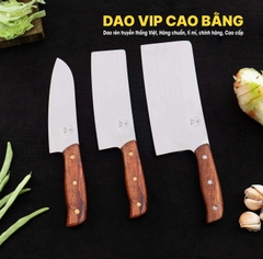 Bộ dao bếp 3 món thép trắng CB89TH HÀNG CHUẨN DAO VIP CAO BẰNG
