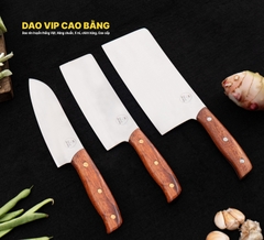 Bộ dao bếp 3 món thép trắng CB89TH HÀNG CHUẨN DAO VIP CAO BẰNG