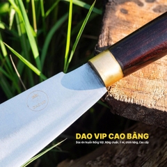 Dao yếm chặt gà thép trắng cao cấp - DYKMD DAO VIP CAO BẰNG