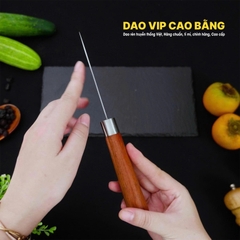 Dao lọc thép trắng cao cấp cán gỗ - G13K DAO VIP CAO BẰNG