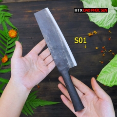 Dao thái sắc bén - Cán sắt - Thép nhíp ô tô - S01