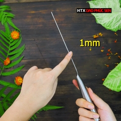 Dao thái thép trắng cao cấp cán sắt SDT09, hàng chuẩn chính hãng của DAO VIP - HTX DAO PHÚC SEN