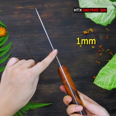 DAO BẦU LỌC 16 thép nhíp xe cán gỗ cẩm G08OCD / HTX DAO PHÚC SEN