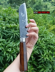 Dao thái gọt sắc bén - Thép nhíp ô tô - Cán gỗ tự nhiên khâu inox - N08 | DAO VIP - HTX DAO PHÚC SEN