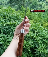Dao thái gọt sắc bén - Thép nhíp ô tô - Cán gỗ tự nhiên khâu inox - N08 | DAO VIP - HTX DAO PHÚC SEN