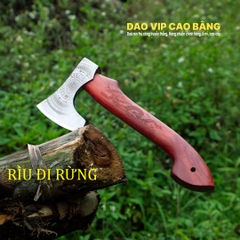 Rìu đi rừng R03 khắc hoa văn - R03H