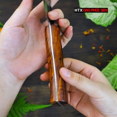 DAO BẦU LỌC 16 thép nhíp xe cán gỗ cẩm G08OCD / HTX DAO PHÚC SEN