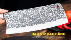 Dao chặt gà sắc bén - Thép nhíp ô tô - Cán mun khâu inox - N09TM DAO VIP CAO BẰNG