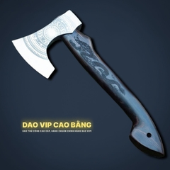 Rìu đi rừng khắc hoa văn R03M chịu lực tốt, HÀNG CHUẨN CỦA DAO VIP CAO BẰNG
