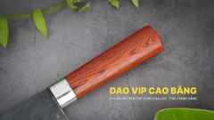 Dao thái phở bản 10 - Thép nhíp ô tô - Cán cẩm khâu inox GTPC cao cấp, hàng chính hãng DAO VIP CAO BẰNG