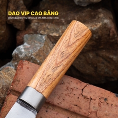 Dao xây thép trắng rèn thủ công bền đẹp đầm tay DXKR