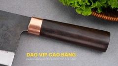 Dao chặt gà thép nhíp cán gỗ mun CG10NMDD DAO VIP CAO BẰNG