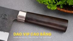 Dao chặt gà thép nhíp cán gỗ mun CG10NM dao vip cao bằng