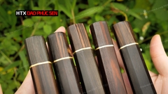 Cán dao Nhật bát giác gỗ mun- CN03