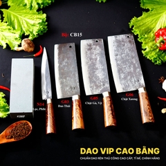 BỘ DAO BẾP CB15 cán cẩm DAO VIP CAO BẰNG