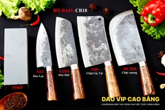 BỘ DAO BẾP CB18 cán cẩm + ĐÁ MÀI DAO VIP CAO BẰNG