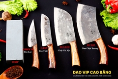BỘ DAO BẾP CB42 cán ốp cẩm + ĐÁ MÀI DAO VIP CAO BẰNG