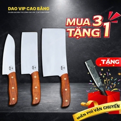 Bộ dao bếp 3 món thép trắng CB89TC DAO VIP CAO BẰNG