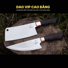 Cặp dao chặt thái thép trắng cao cấp CD16 DAO VIP CAO BẰNG