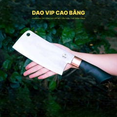 Dao chặt gà thép trắng cao cấp CG04, hàng chuẩn của DAO VIP CAO BẰNG