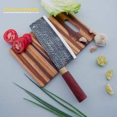 Dao chặt gà sắc bén - Thép nhíp ô tô - Cán Gỗ - khâu đồng - G05TDG DAO VIP CAO BẰNG