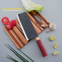 Dao chặt gà sắc bén - Thép nhíp ô tô - Cán Gỗ - khâu đồng - G05TDG DAO VIP CAO BẰNG