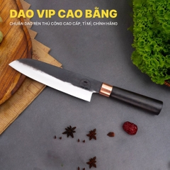 Bộ dao bếp nhíp xe chặt thái lọc đa năng cán gỗ mun CB89NMDD DAO VIP CAO BẰNG