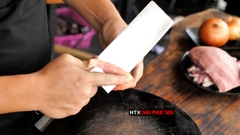 Dao thái thép trắng cao cấp CT10, an toàn, vệ sinh, HÀNG CHUẨN CỦA DAO VIP - HTX DAO PHÚC SEN