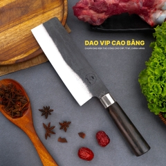 Dao thái thịt thép nhíp xe cán gỗ mun CT10NM DAO VIP CAO BẰNG