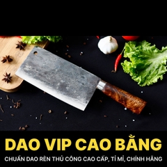 Dao chặt thái bản 10 thép nhíp cán gỗ tự nhiên CTB10, hàng chuẩn CỦA DAO VIP CAO BẰNG