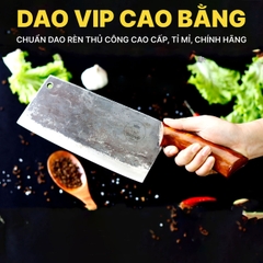 Dao chặt - thái bản 10 - Thép nhíp ô tô - Cán ốp nu - CTB10OND
