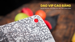 Dao chặt gà sắc bén - Thép nhíp ô tô - Cán mun khâu inox - N09TM DAO VIP CAO BẰNG