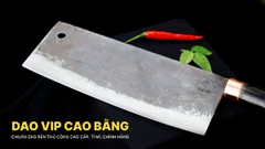 Dao chặt gà sắc bén - Thép nhíp ô tô - Cán mun khâu đồng - G05MDD DAO VIP CAO BẰNG