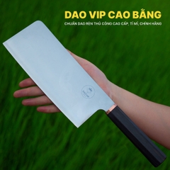 Dao chặt gà thép trắng cao cấp CG10 vệ sinh, an toàn - Hàng chuẩn của DAO VIP CAO BẰNG